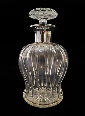 Buy Silver Mounted Cut Glass Whisky Decanter - London 1924 N°2 • 18£
