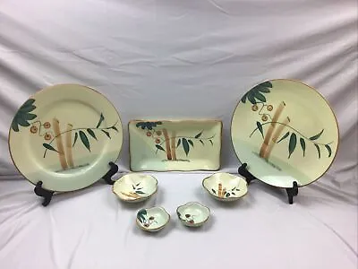 Buy Ceramic Bamboo Design Serving Assortment Vintage Retro Tableware • 24£