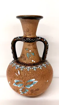 Buy Antique Doulton Lambeth Stoneware Slater's Patent X2943 Double Handled Vase • 45£