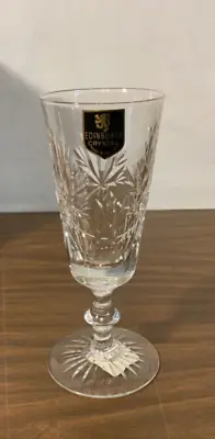 Buy NOS 6 Piece Edinburgh Crystal Marked Star Of Edinburgh Wine Glasses 6” W/Box • 86.85£
