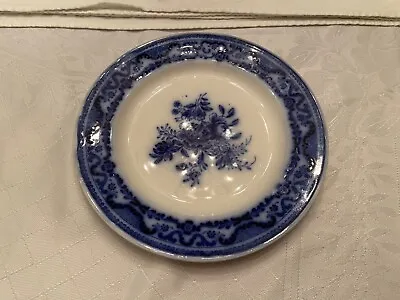 Buy Antique HARTINGTON W H GRINDLEY & CO Floral Blue 7  Cake Plate England • 18.20£