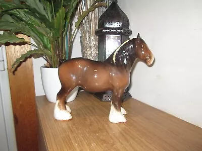 Buy Large Beswick Ceramic Mare Shire Or Clydesdale / Draught Horse Figurine Ornament • 14.99£