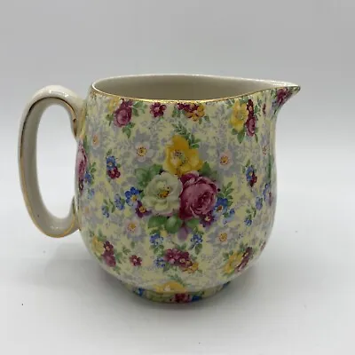 Buy Vtg Rose Time Chintz Creamer Pitcher Jug BCM Lord Nelson Ware England Flowers • 18.93£