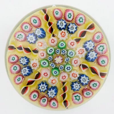 Buy Vasart Six Spoke Radial Concentric Paperweight C1950 • 50£
