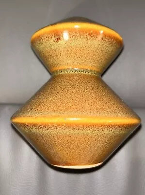 Buy Vintage Art Pottery Bud Vase Small 4.5  X  5.5” Brown Drip Mid Century • 11.66£
