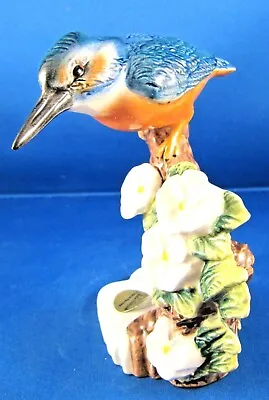 Buy JOHN BESWICK Ceramic Birds  - KINGFISHER On Post - New 2011 • 28£