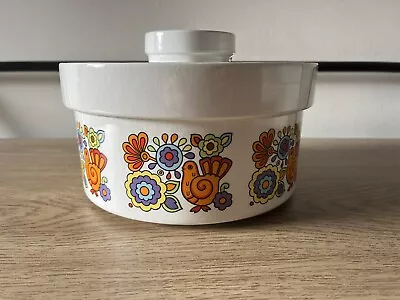 Buy VINTAGE GAYTIME  21cm RETRO PATTERN  LARGE OPEN DISH LORD NELSON  POTTERY 1960,S • 49£