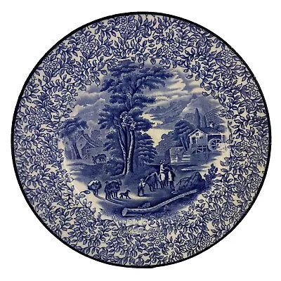 Buy Antique J Kent Fenton Ye Old Folley Ware Luncheon Plate Blue White Victorian Era • 14.99£