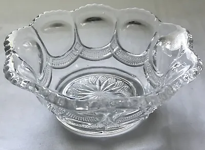 Buy Antique EAPG Set Of 6 US Glass Co. Mirror Pattern Crystal Berry Bowls EUC 🌹 • 33.15£