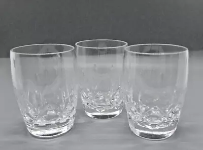 Buy 3 X CUT CRYSTAL 8.5 Cm WEIGHTED JUICE GLASSES • 7.95£