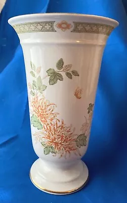 Buy St Michael (M&S) Ceramic, Footed Vase. Patt: Chrysanthemum. FREE Post • 15£