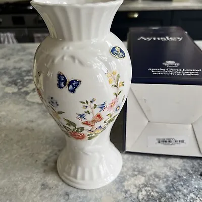 Buy Aynsley Cottage Garden Cascade Vase 8.5 Inches New • 4£