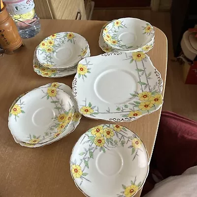 Buy Vintage China Cake Plates By Wellington China Tea Plates Sandwich Set • 15£