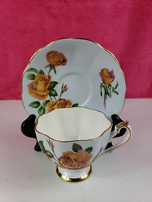 Buy Vintage Queen Anne Fine Bone China England Sutters Gold Cup And Saucer • 37.67£