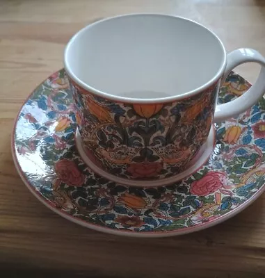Buy Dunoon Fine China Tea Cup And Saucer William Morris Rose • 3£