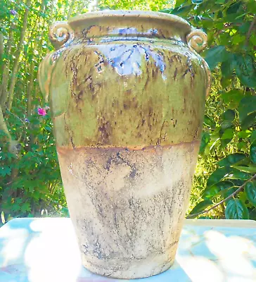 Buy Handmade Terracotta Glazed Pottery Jar Large Tall 13  Italian Style Vase • 130£