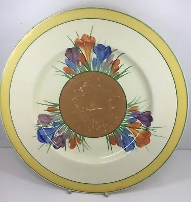 Buy Clarice Cliff Autumn Crocus Large Dining Plate 10” • 25£