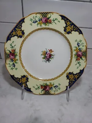 Buy CROWN DUCAL Ware England Floral Center Salad Plate • 10.62£