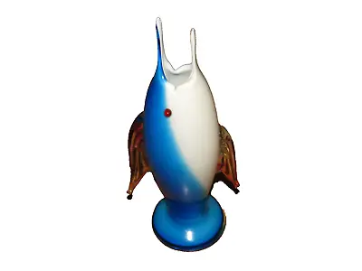 Buy Vintage Art Glass Maltese Marlin Fish Ornament Bud Vase,   9  , Great Condition • 9.99£
