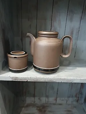 Buy Hornsea England Contrast Lancaster Vitramic Pottery Tea,Coffee Pot & Sugar Bowl. • 14£