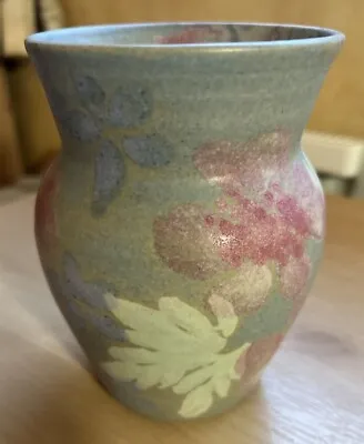 Buy Pretty Conwy Pottery Vase, Designed By Carol Wynne Morris, Pink/lilac/grey, Vgc • 5£