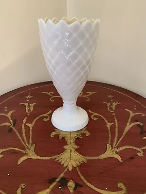Buy Vintage Belleek Irish Porcelain Thistle Pattern Vase 8 In. • 23.02£
