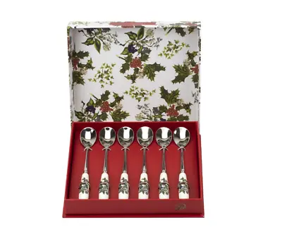 Buy Portmeirion Holly And Ivy - Tea Spoon Set 6 - HV1101 • 16.49£