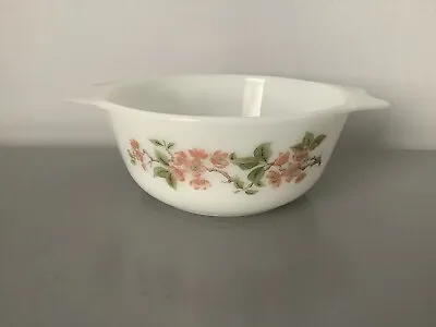 Buy Vintage Pyrex England Bowl White Floral Design 6” Diameter, Cherry Blossom? • 8.93£