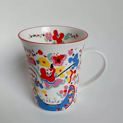 Buy Nicholas-John English Fine Bone China Cup Floral Folk Art • 8.99£