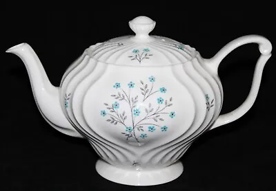 Buy Rare Beautiful Queen Anne Bone China Teapot Neptune Pattern England • 75.71£