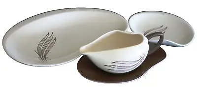 Buy Carlton Ware Sauce Boat ,Saucer And Two Dishes-Windswept Design  • 16£