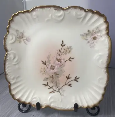 Buy Vintage Limoges China Plate Square France Floral • 18.96£