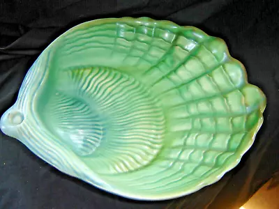 Buy Vintage Art Deco Shorted And Son Green Shell Shaped Dish • 14.99£