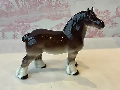 Buy Shire Horse - Lomonosov Vintage China Shire Horse Brown With White Blaze • 6.95£