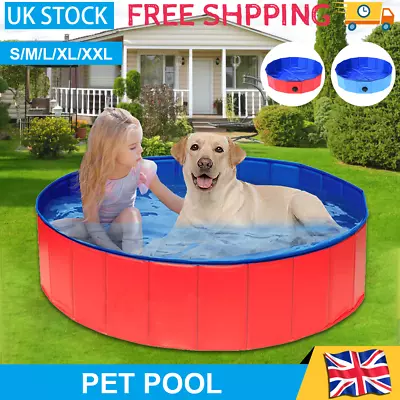 Buy M-XXL Pet Dog Swimming Pool Foldable Portable Paddling Cat Dog Bathtub Pools • 28.99£
