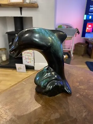 Buy Blue Mountain Pottery Dolphin 1947-2004 Green & Real Glaze Vintage Collectable  • 12.87£