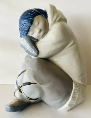 Buy Vintage Piece LladrÓ   Eskimo Boy    Figurine Retired • 94.83£
