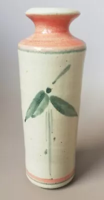 Buy Louis Mulcahy Irish Studio Pottery Bottle Vase: Speckled Oatmeal, Peach & Green • 17£