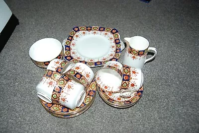 Buy Vintage Imari Atlas China By Grimwade  Tea Set Cups Saucers Plates 21pce • 19.95£