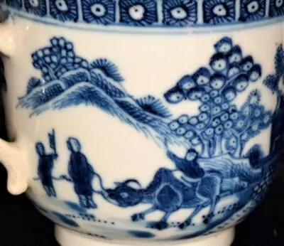 Buy Qianlong Early 18th C Chinese Porcelain Boy On A Water Buffalo Two Handled Cup • 68.99£