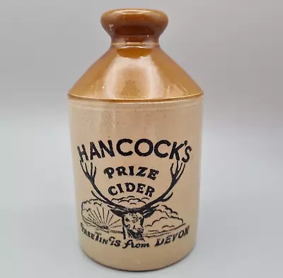 Buy Hancock's Prize Cider Devon Ceramic Bottle Stoneware Flagon Man Cave Bar Display • 12.99£