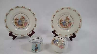 Buy Wedgewood Peter Rabbit Christening Money Box And Plates Bundle - Collectable • 9.99£