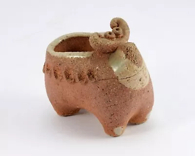 Buy Small Hand Built Stoneware Studio Pottery Figure Of A Ram • 4.99£