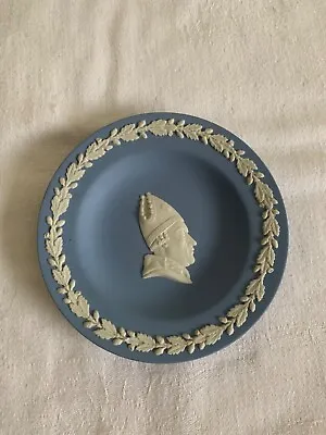 Buy Vintage Wedgewood Jasperware Blue & White Small Decorative Bishop Mitre Plate • 5£