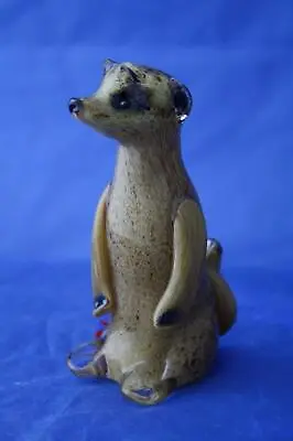 Buy Langham Crystal Glass Hand Made Small Meerkat Figure Brand New / Boxed • 47.95£