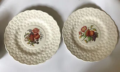Buy Vintage Copeland Spode Pair Of Embossed Fruit Design Plates Approx 23 Cm • 14.99£