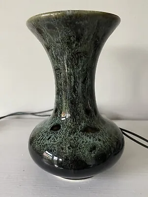 Buy Beautiful Vintage Fosters Pottery Green Mottled Vase 6 Inches • 2.50£