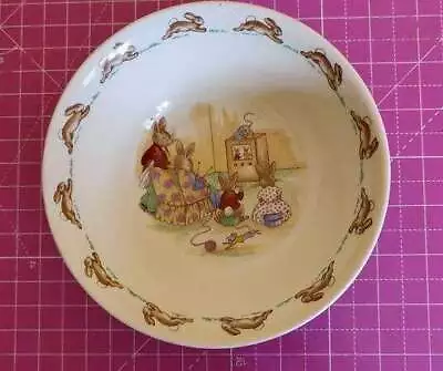 Buy Vintage Bunnykins Cereal Bowl, Watching TV, 15cm • 9.25£