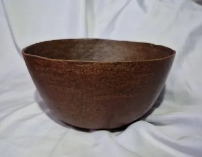 Buy Primitive Red Clay ? Hand Made Pottery Bowl Signed Adam Kay? A/F • 20£