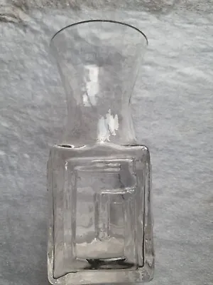 Buy Vintage Dartington Glass Vase Frank Thrower FT58 Greek Key Textured 1968 • 9.99£